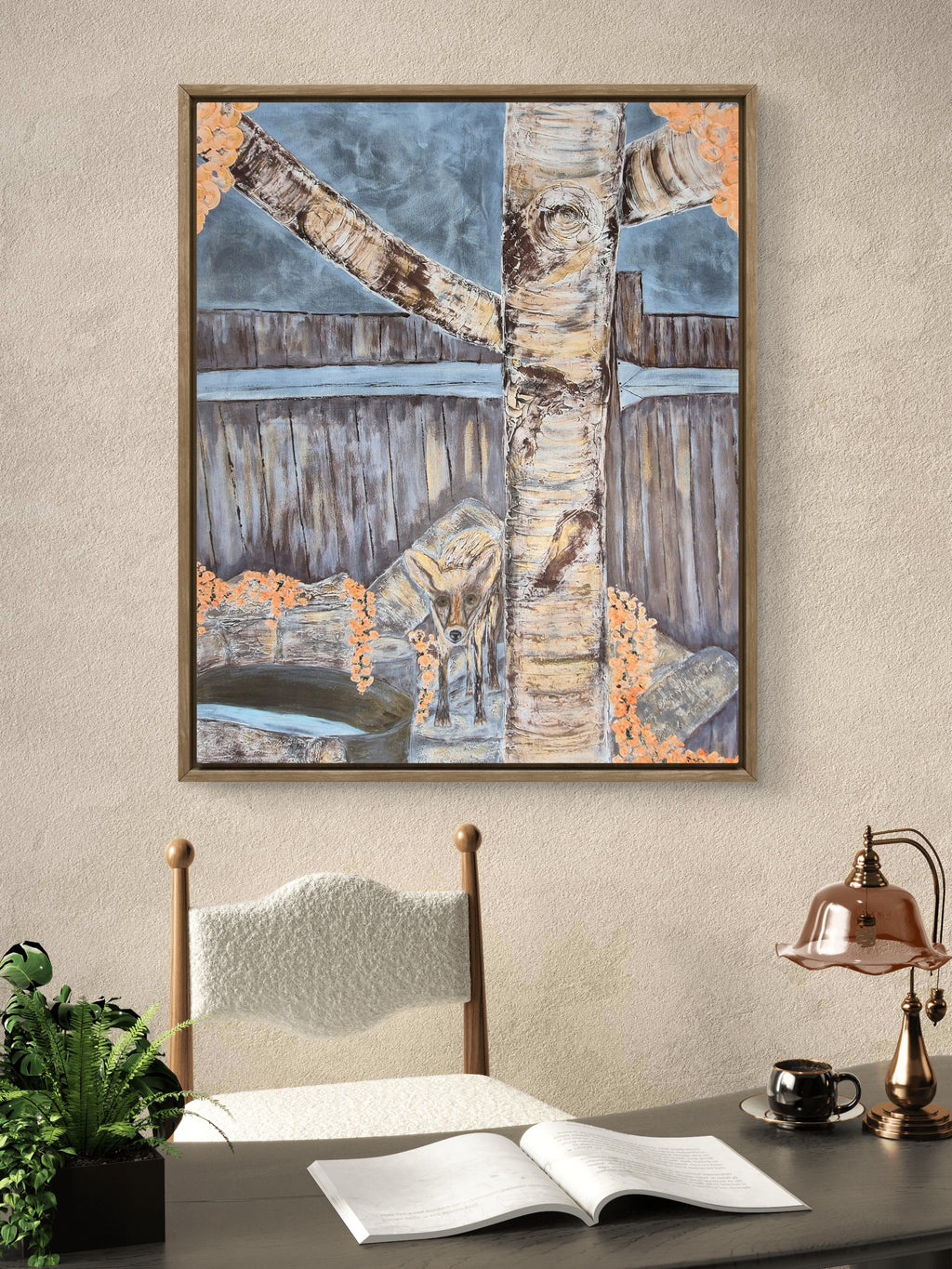 Original Framed Artwork – Mixed-Media Acrylic Painting 102cm (W) x 81cm (H)