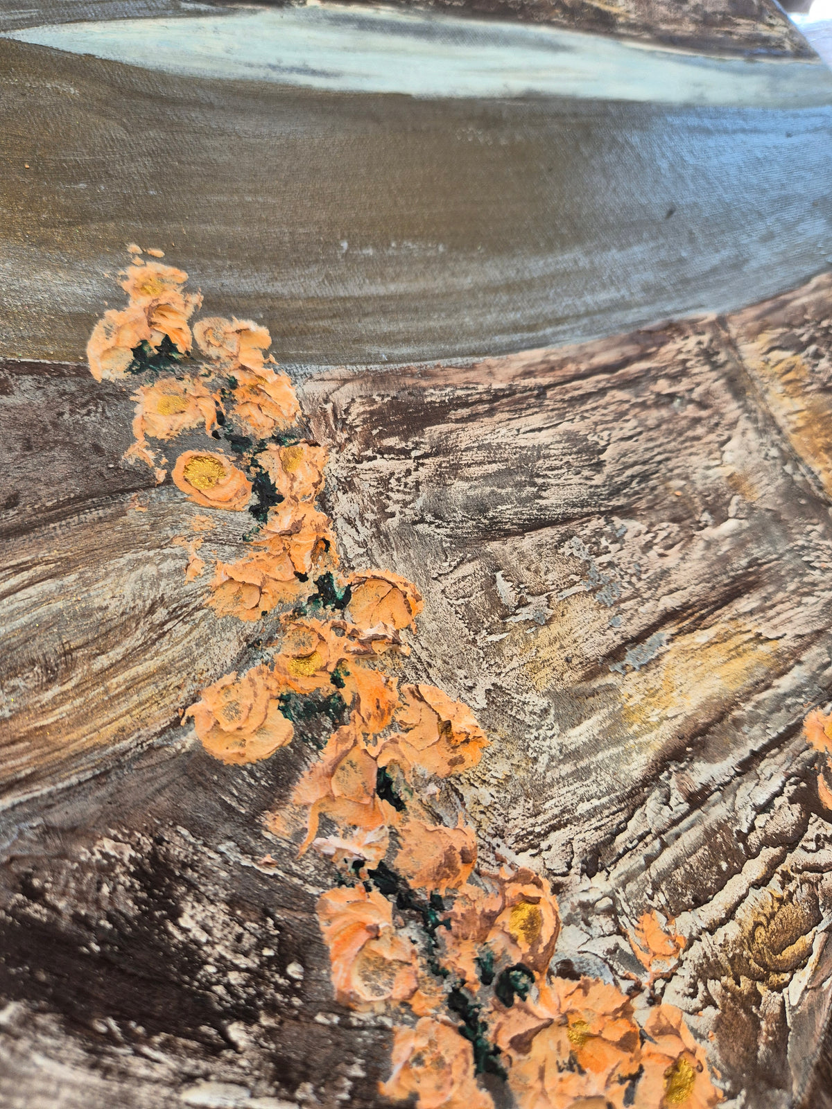 Original Framed Artwork – Mixed-Media Acrylic Painting 102cm (W) x 81cm (H)