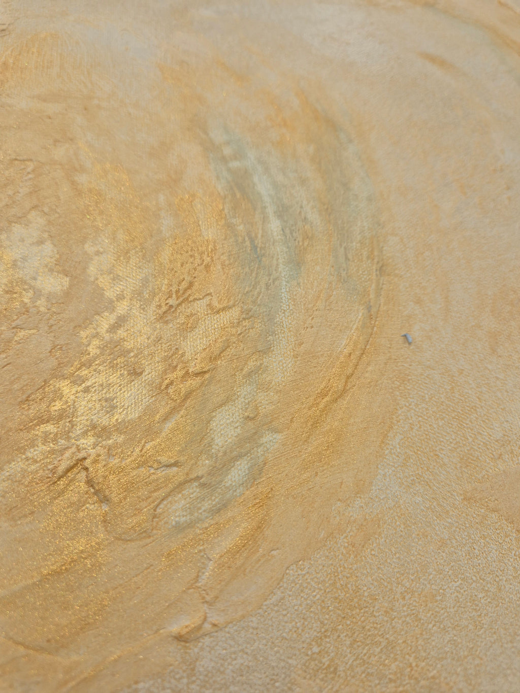 Golden Sunrise – Original Neutral Abstract Landscape Wall Art – Gold Textured Framed Painting 81 x 60cm