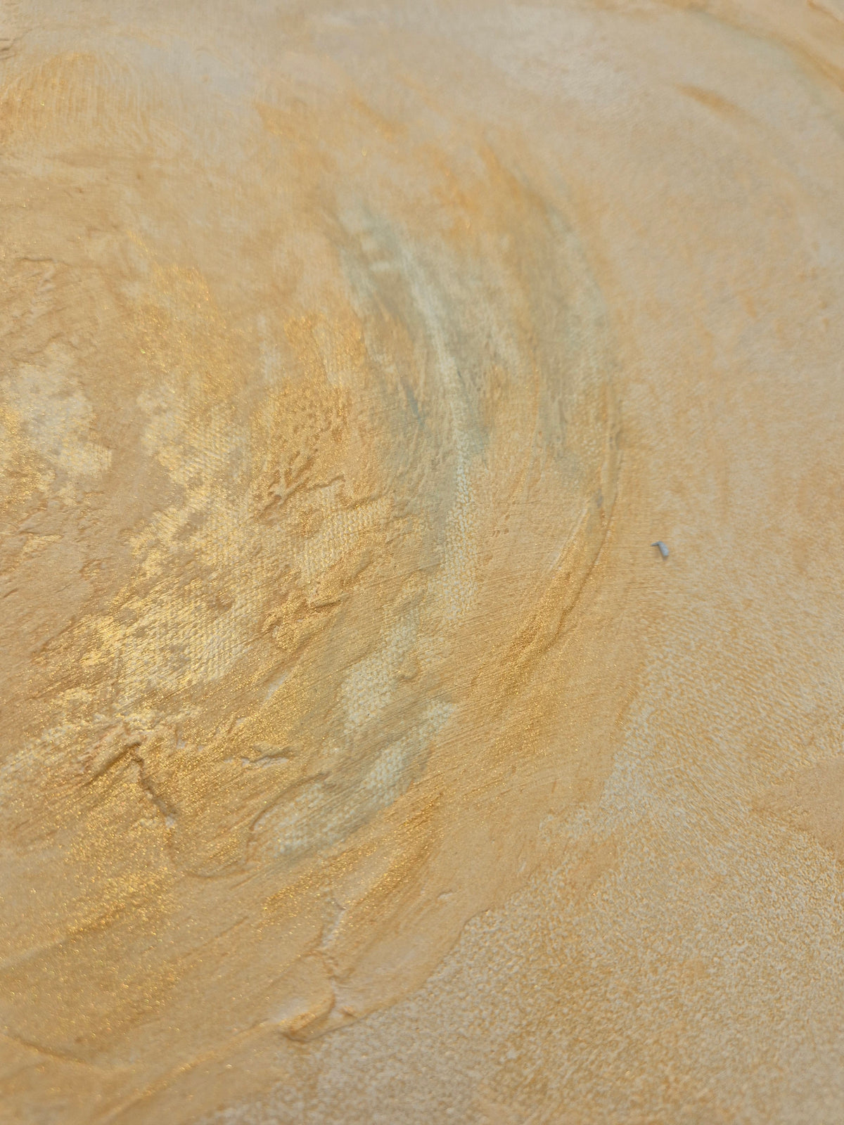 Golden Sunrise – Original Neutral Abstract Landscape Wall Art – Gold Textured Framed Painting 81 x 60cm