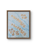 Golden Leaf Cascade | Original Textured Botanical Artwork