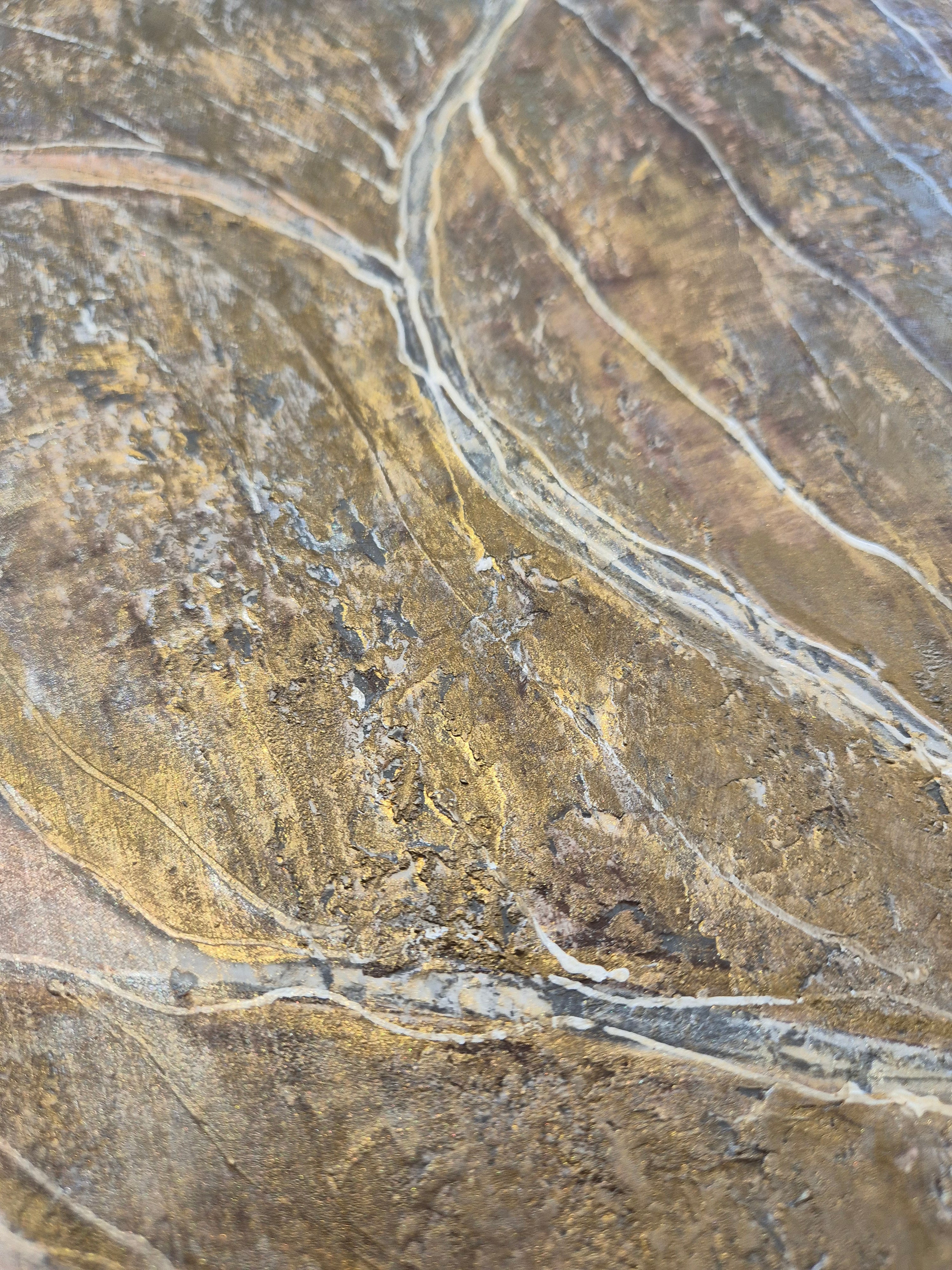 Original painting corner detail showing texture