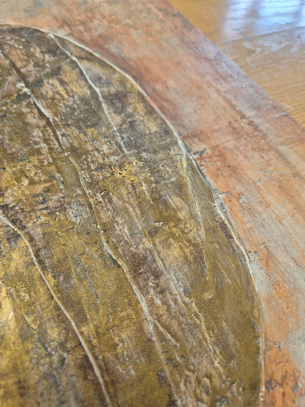 Original painting texture close-up